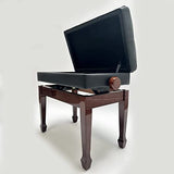 Steinhoven - Symphony Adjustable Piano Stool With Book Storage (Polished Walnut)