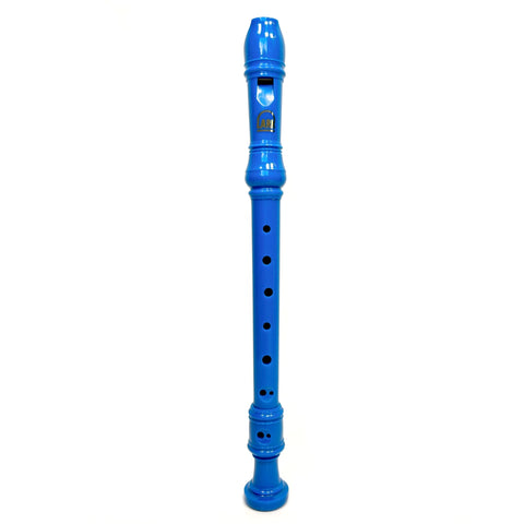 Lark Soprano School Recorder with Case - Blue Gloss with Blue Case