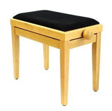 Legato Adjustable Height Cushioned Seat Piano Bench with Black Draylon Top - 1to1 Music