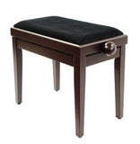 Legato Adjustable Height Cushioned Seat Piano Bench with Black Draylon Top - 1to1 Music