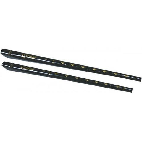 Original Clarke Penny Whistle in D - Black Tin with wooden mouthpiece - 1to1 Music