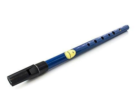 Irish Feadog D Tin Penny Whistle in Blue - 1to1 Music