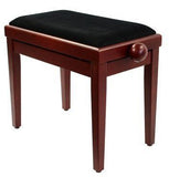 Legato Adjustable Height Cushioned Seat Piano Bench with Black Draylon Top - 1to1 Music