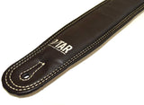 Vegan Vtar Luxury Faux Leather Guitar Strap Buckle Series (Charcoal Black)