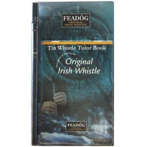 Feadóg Black Pro D Whistle with Tutor Book - 1to1 Music