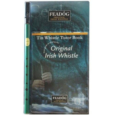 Feadóg Green D Whistle with Tutor Book - 1to1 Music