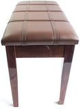 Dolce Piano Stool with Book Storage - Polished Walnut - 1to1 Music