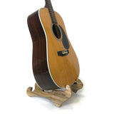 Foldable Wooden Guitar Stand by Dannan in Light Walnut