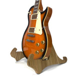 The Universal Wooden Dannan Guitar Display Stand - Light Walnut