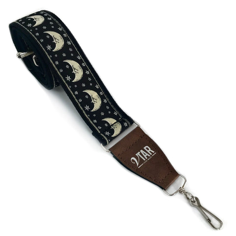 Banjo Strap - Vegan Black Zodiac Moon by Vtar