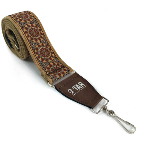 Banjo Strap - Vegan Brown Floral by Vtar