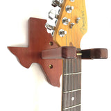 Brown Wooden Guitar Wall Hanger - Unique Texas Design