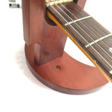 Brown Wooden Guitar Wall Hanger - Unique Moon Design