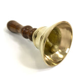 The Ventiano Small Brass Hand Bell with Wooden Handle - Tuned to F#
