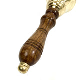 The Ventiano Small Brass Hand Bell with Wooden Handle - Tuned to F#