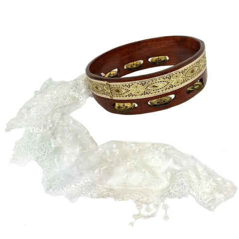 The Jingle Jangle Ono Wedding Tambourine by Dannan