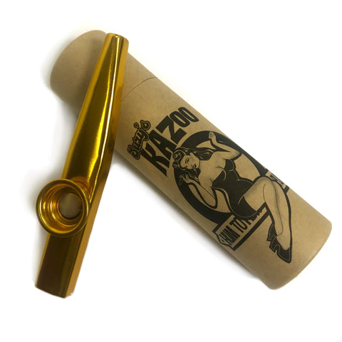 Suzy's Gold Coloured Kazoo  - Original Boxed - 1940s edition