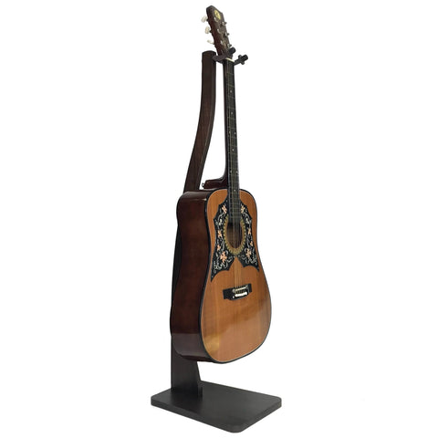 Dannan Wooden Upright Guitar Stand - Dark Walnut