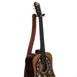 Dannan Wooden Upright Flower Base Guitar Stand - Brown