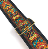 The Brown Totem Pole Guitar Strap