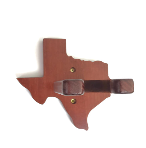 Brown Wooden Guitar Wall Hanger - Unique Texas Design