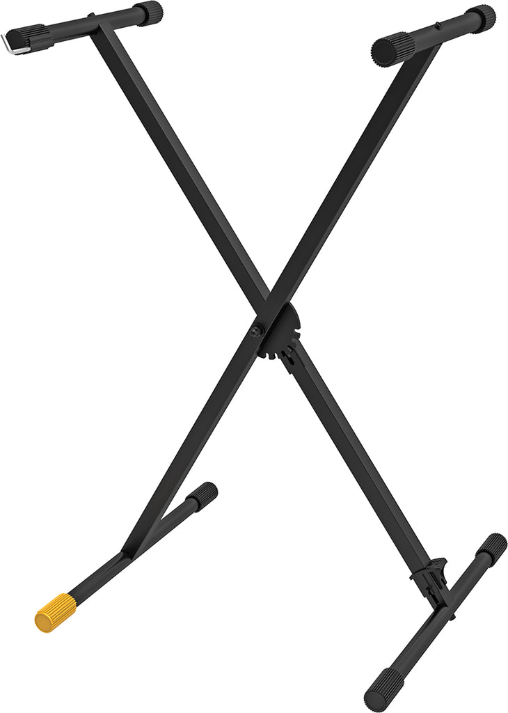 Hercules KS100B Keyboard Stand - Collapsible, Foldable, Pedal Adjustment, 80kg Capacity