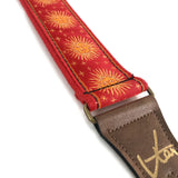 The Red Sun King Guitar Strap