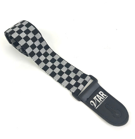 Vtar Vegan Checkered Q-Release Guitar Strap ELECTRIC ACOUSTIC BASS