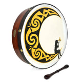 Handmade Dannan 16" Vegan Bodhran Hand Drum - Rhiannon Moon