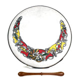 Handmade Dannan 16" Vegan Bodhran Hand Drum - The Red Setanta Bodhrán