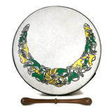 Handmade Dannan 16" Vegan Bodhran Hand Drum - The Green Setanta Bodhrán