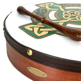 Handmade Dannan 16" Vegan Bodhran Hand Drum - Carndonagh Cross