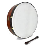 Handmade Dannan 16" Vegan Bodhran Hand Drum - Plain