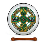 Handmade Dannan 10" Vegan Bodhran Hand Drum - The Green Brian Boru Bodhrán