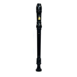 Lark Soprano School Recorder with Case - Black Gloss with Brown Case