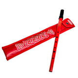 Clarke Red Sweetone C whistle & Dannan Red Vegan leather Pouch