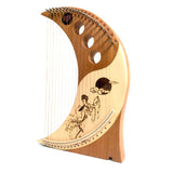 The Dannan Moon Wood 19 String Harp Lyre Harp