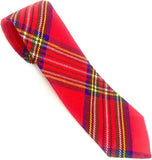 Red Royal Stewart Tartan Neck Tie