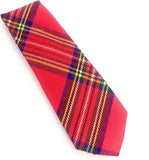 Red Royal Stewart Tartan Neck Tie