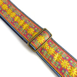 The Flower Chain Layla Guitar Strap - Vtar Vegan Guitar Straps