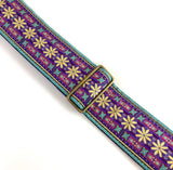 The Flower Chain Space Oddity Guitar Strap - Vtar Vegan Guitar Straps