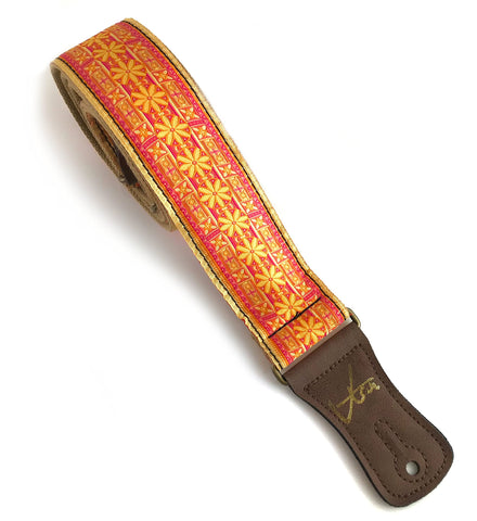 The Flower Chain Mama Kin Guitar Strap - Vtar Vegan Guitar Straps