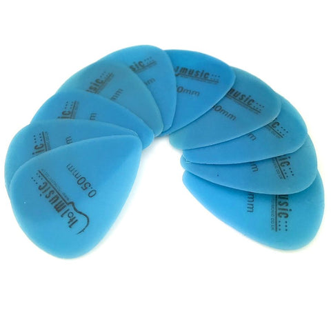 10 x Blue Plectrums 0.50mm gauge