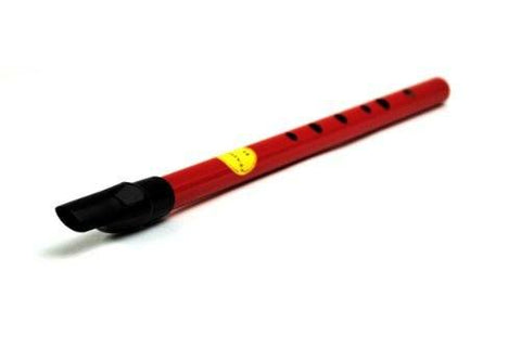 Feadog Brass Irish Penny Whistle (Box of 10) - Key of D (Red) - 1to1 Music