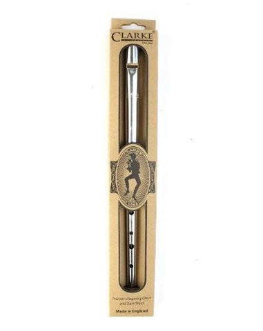 Clarke Original D Nickel Penny Tin Whistle - Key Of D- Includes Gift Box - 1to1 Music
