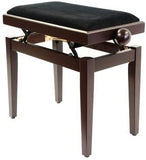 Legato Adjustable Height Cushioned Seat Piano Bench (Satin Rosewood)