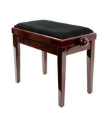 Legato Adjustable Height Cushioned Seat Piano Bench with Black Draylon Top - 1to1 Music