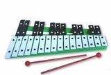 ProKussion Green27V 27 Key Chromatic Glockenspiel Xylophone with Free Beaters - Green - 1to1 Music