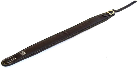 Vegan Vtar Luxury Faux Leather Guitar Strap Buckle Series (Charcoal Black)