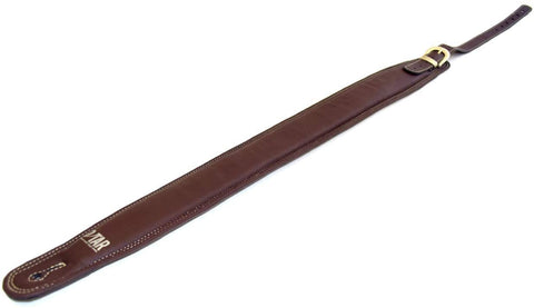 Vegan Vtar Luxury Faux Leather Guitar Strap Buckle Series (Aged Brown)